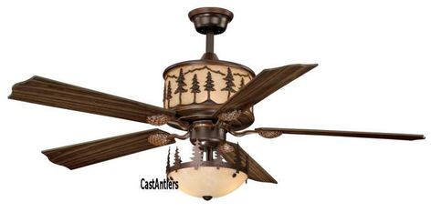 56" Yukon Ceiling Fan w/ Light Kit Antique Decorating Ideas, A Frame Ideas, Antique Decorating, Bunk Beds With Desk, Beds With Desk, Blow Up Bed, Antler Lamp, Camping Air Mattress, Ceiling Fan Makeover