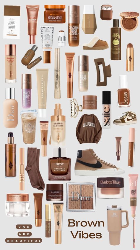 Brown Vibes 🤎🤎🤎 Brown Girl Makeup, Wishlist Aesthetic, Chocolate Makeup, Chocolate Girl, Brown Girls Makeup, Chocolate Girls, Hot Makeup, Fancy Makeup, Cute Christmas Gifts