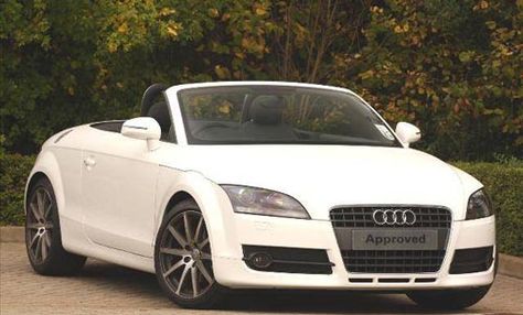 White convertible Audi Monk Mode, Audi Convertible, White Convertible, Audi Tts, Audi Tt Roadster, Roadster Car, Barbie Car, Football Tips, Guilty Pleasure