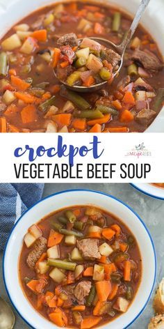 Vegetable Soup Crockpot, Beef Soup Crockpot, Vegetable Crockpot, Crockpot Vegetable Beef Soup, Crockpot Vegetable, Beef Vegetable Soup, Meal Prep Freezer, Healthy Soup Recipe, Office Food