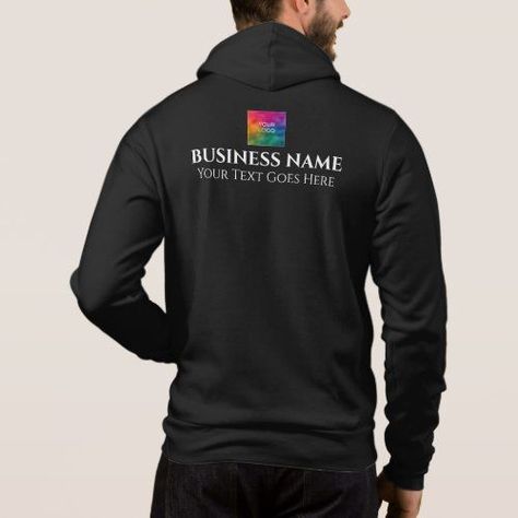 $68.95 | Back And Front Print Business Company Logo Men's #promotional work uniform slogan bulk, cool gift for men him, office stylish creative design photo, double sided print employee staff, trendy personalized business corporate, custom mens full zip hoodie, mens apparel fashion clothing boyfriend, modern elegant image motiv template, upload add your company logo, best top black color colour Casual Hooded Sweatshirt With Team Logo, Casual Hoodie Sweatshirt With Team Logo, Casual Team-colored Hoodie With Team Logo, Company Jackets With Logo, Team-colored Hooded Hoodie With Team Logo, Business Company, Work Uniforms, Company Logo Design, Best Gifts For Men