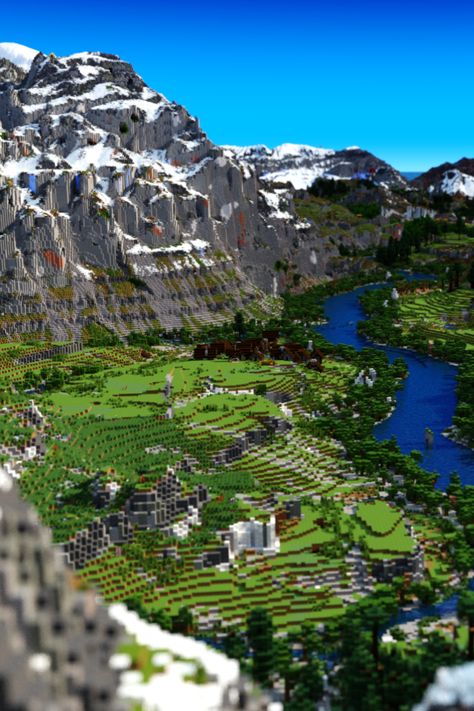 Minecraft River, Minecraft Terrain, Java Minecraft, Minecraft Mountain, Map Minecraft, Adventure Map, Minecraft Map, Minecraft World, Minecraft Crafts