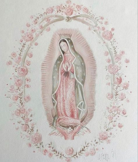 Catholic Wallpaper, Mary Art, Virgin Mary Art, Mexican Culture Art, The Virgin Mary, Mexican Culture, Catholic Art, Mother Mary, 2024 Vision Board