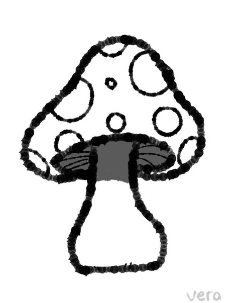 𝐌𝐮𝐬𝐡𝐲𝐲𝐲 Easy Cute Mushroom Drawings, Small Drawings Mushroom, Drawing Mashrums Ideas, Mushroom Simple Drawing, Mashrooms Drawing Indie Easy, Small Mushroom Drawing, Mushroom Art Simple, Mushroom Fairy Drawing, Doodles Mushrooms