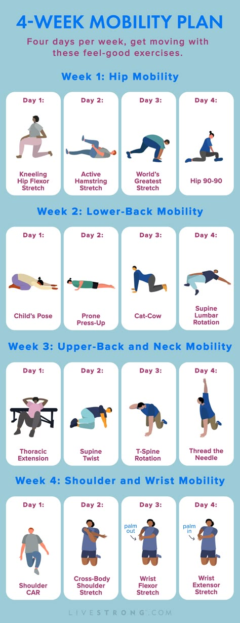 Hip Mobility Exercises, Mobility Training, Hip Mobility, Mobility Exercises, Relieve Back Pain, Healthy Joints, At Home Workout Plan, Flexibility Workout, Training Plan