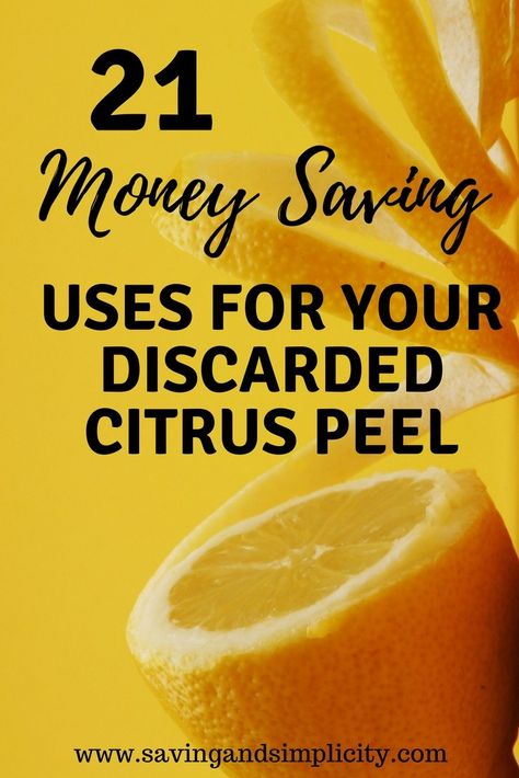 What do you do with your leftover orange peel or lemon rind? Did you know there are 21 money saving uses for your discarded citrus peel? Learn what to do before you toss that rind. Put it to good frugal use around your home. Orange Peels Uses, Boil Lemons, Lemon Juice Benefits, Water Health Benefits, Hot Lemon Water, Lemon Health Benefits, Lemon Uses, Warm Lemon Water, Drinking Lemon Water