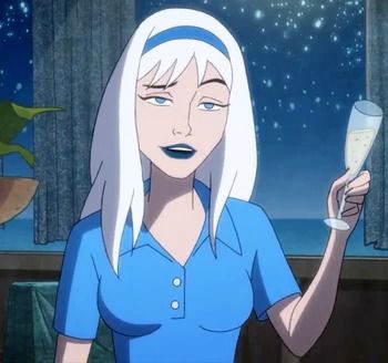 Nora Freeze | Harley Quinn Wiki | Fandom Nora Fries, Jennifer Friends, Legion Of Doom, Gotham News, Batgirl And Robin, Pale White Skin, Talia Al Ghul, King Shark, Batman And Batgirl