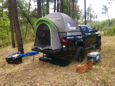 Tent On Truck, Truck Tent Diy, Tacoma Tent Truck Camping, Truck Tent Camping Ideas, Pick Up Truck Camping, Truck Bed Tent Camping, Tacoma Tent, Tacoma Camping, Truck Tent Camping