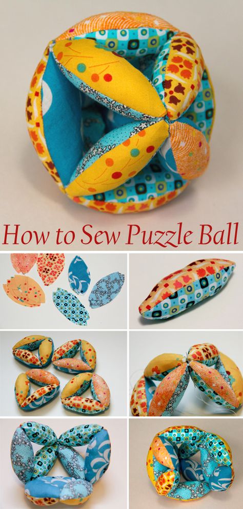 Taggy Toys Diy, Montessori Sewing Projects, Sewing Montessori Toys, Montessori Ball Pattern, Montessori Ball Diy, Montessori Puzzle Ball, How To Make Montessori Toys, How To Sew A Ball, Fabric Balls How To Make