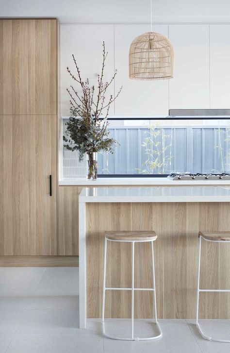 Beach House Interior Kitchen, Scandi Kitchen Ideas, Modern Scandi Kitchen, White And Timber Kitchen, Coastal Modern Kitchen, Kitchen Ideas Scandinavian, White Coastal Kitchen, Modern Coastal Kitchen, Clarendon Homes