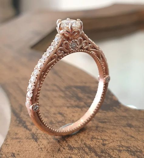 The Best Vintage Engagement Rings + Complete Buyer's Guide Victorian Style Engagement Ring, Engagement Ring Victorian, Diamond Band Rings, Victorian Engagement Rings, Handmade Engagement Rings, Antique Engagement, Antique Engagement Rings, Unique Diamonds, Diamond Rings Bands