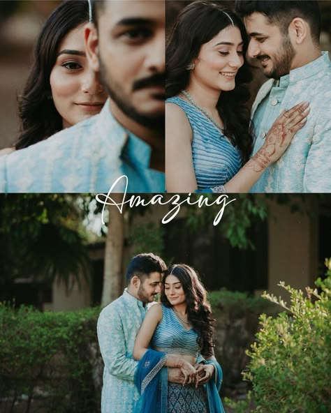 Couple Poses Wedding Photography, Reception Pose, Roka Ceremony, Pre Shoot, Simple Poses, Indian Wedding Poses, Engagement Photography Poses, Couple Engagement Pictures, Pre Wedding Photoshoot Outdoor