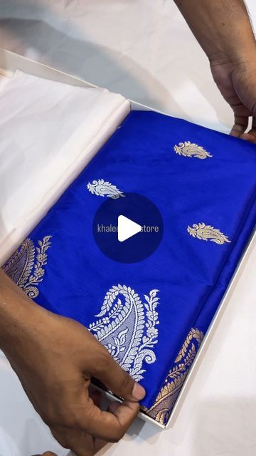 Royal Blue Saree Look, Royal Blue Banarasi Saree, Blue Saree Look, Blue Banarasi Saree, Royal Blue Saree, Royal Blue Colour, Blue Saree, Katan Silk, Banarasi Saree