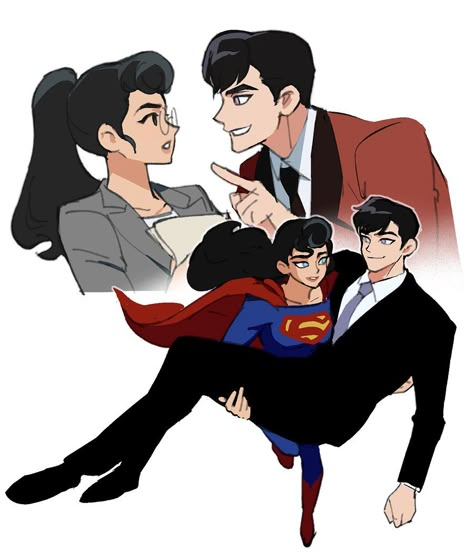 Superboy Fanart, Dc Genderbend, Louis Lane, Superman X Batman, Dc Fanart, Superman Family, Batman Comic Art, Dc Comics Artwork, Dc Art