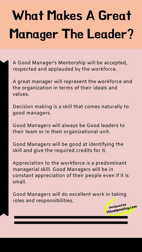 What makes a Great Manager the Leader? Becoming A Manager, Being A Good Manager, Great Manager, Job Interview Prep, Leadership Styles, Leadership Advice, Job Interview Advice, Good Leadership Skills, Leadership Quotes Inspirational