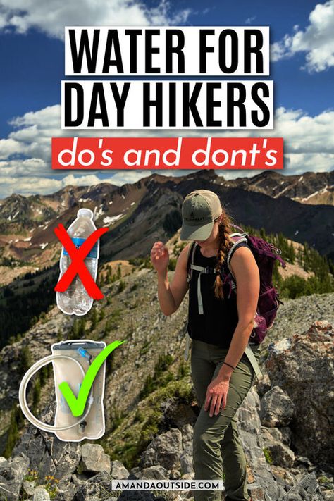 Water for Day Hikers: What to Pack, Why, and How Much — Amanda Outside Hiking Safety, Beginner Hiking, Water Backpack, Hiking Girl, Hiking Snacks, Hadrians Wall, Hiking Photography, Hiking Essentials, Ultralight Backpacking