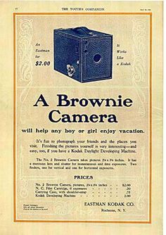 Kodak Brownie Camera Model F> My parents gave me a second hand Brownie camera for my 13th birthday and I thought it was the bees knees - cameras and films were expensive so it was areal luxuryakl  Kodak Brownie Camera Model F> My parents gave me a second hand Brownie camera for my 13th birthday and I thought it was the bees knees - cameras and films were expensive so it was areal luxuryakl | #onlineshopping #cameras Kodak Advertising, Camera Ads, British Sweets, Fotocamere Vintage, Brownie Camera, The Bees Knees, Antique Cameras, Kodak Moment, Camera Obscura