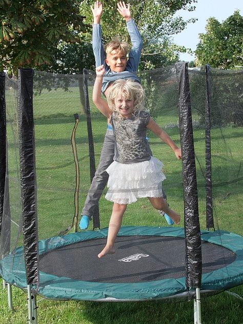 Can my homeowners insurance company cancel my policy for having a trampoline? Backyard Playground Ideas, Playground Backyard Diy, Trampoline Games, Kids Backyard Playground, Backyard Activities, Best Trampoline, Backyard Trampoline, Playground Ideas, Diy Playground