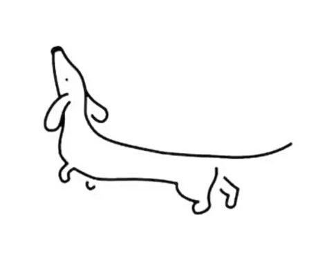 Fine Line Dachshund Tattoo, Daschund Tattoo, Tattoo Perro, Dachshund Tattoo, Dachshund, Motion, Tattoos