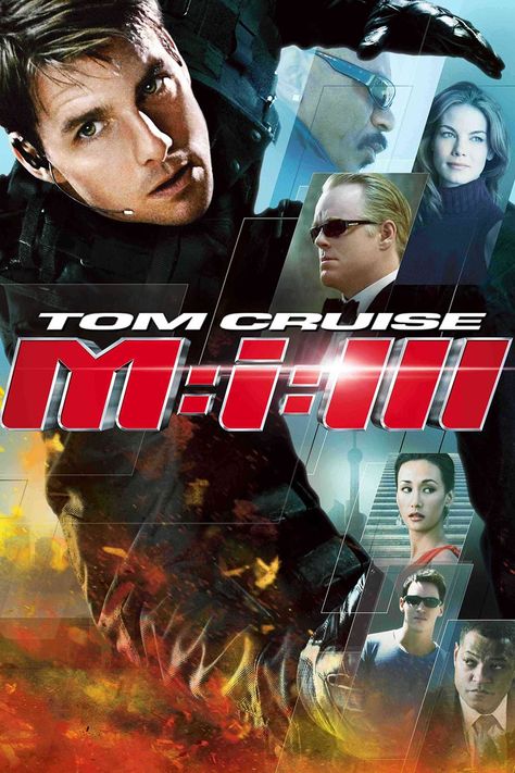 Mission Impossible 3 (2006) Mission Impossible 3, Mission Impossible Movie, Ethan Hunt, Tom Cruise Movies, Action Movie Poster, Michelle Monaghan, Jonathan Rhys Meyers, Tv Series Online, Movie Covers