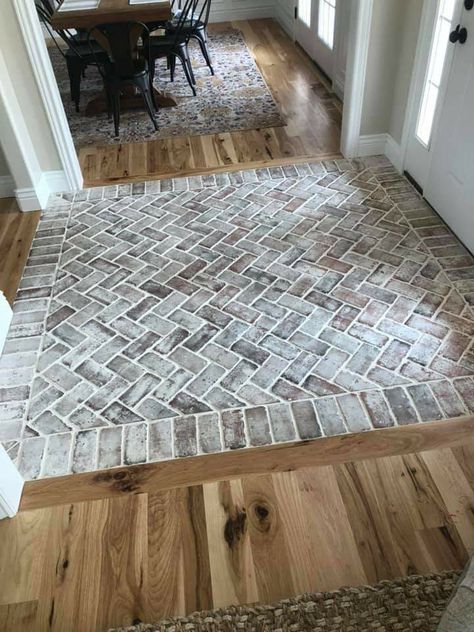 Brick Flooring, 아파트 인테리어, Updating House, House Flooring, Home Reno, Design Case, Barn House, House Inspo, Home Fashion