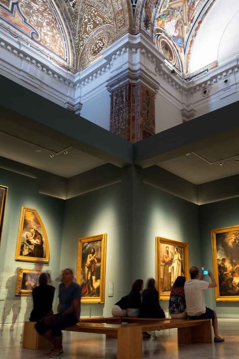 Sevilla’s Fine Arts Museum is the second most important art museum of Spain after Madrid’s Prado. Madrid Art Museum, Art Museum Background, London Art Museum, Spain Museums, Barcelona Art Museum, Madrid Museum, European Museum, Fine Arts Museum, Spain Trip