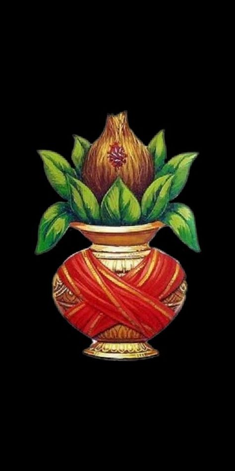 House Warming Rangoli Designs, Real Flower Rangoli, Kalash Painting Design, Kalash Drawing, Ombre Wallpaper Iphone, Wedding Drawing, Night Sky Painting, Big Rangoli Designs, New Rangoli Designs