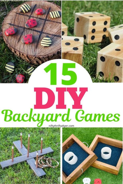 [SponsoredPost] Diy Backyard Games-Get Ready For Endless Summer Fun With These 83 Diy Backyard Games! From Classic Lawn Games To Creative New Ideas, These Easy-To-Make Activities Are Perfect For Family Gatherings, Bbqs, Or Just Entertaining The Kids Outdoors. Create Lasting Memories With Budget-Friendly Games That Everyone Will Love. Whether You're Hosting A Big Event Or A Casual Weekend Hangout, These Diy Outdoor Games Are Sure To Bring On The Smiles. Start #summerbackyardgamesforkids Kids Backyard Party Games, Backyard Games For Kids, Indoor Kid Activities, Outdoor Game Ideas, Diy Outdoor Games, Games For Kids Party, Outdoor Ideas Backyard, Easy Outdoor Projects, Backyard Games Kids