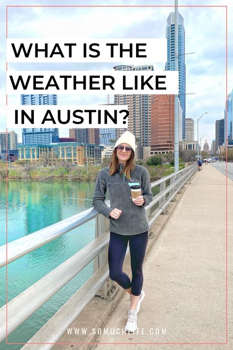 Here's a month-by-month guide to the weather in Austin. Is it hot all year? Does it ever snow in Austin? What's the best time to visit Austin? I'll answer all these questions (and more!) #visitaustin #austintexas #downtownaustin Packing List For Austin Texas, Austin Travel Outfits, Austin Vacation Outfits, Austin Texas Outfits March, Outfits To Wear In Austin Texas, Austin Tx Outfits Winter, Austin Texas Outfits February, Austin Fall Outfits, Austin Winter Outfits