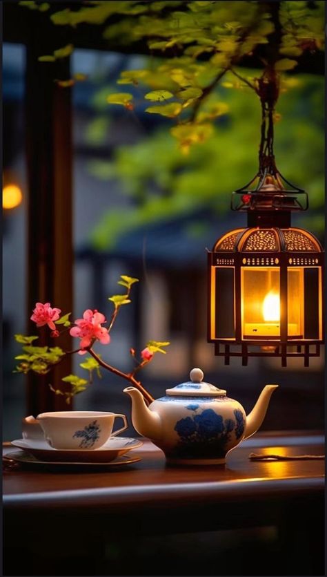 Chinese Tea Room, Yin En Yang, Beautiful Paintings Of Nature, Tea Wallpaper, Lovely Flowers Wallpaper, Beautiful Art Pictures, Wallpaper Nature Flowers, 수채화 그림, Backgrounds Phone Wallpapers