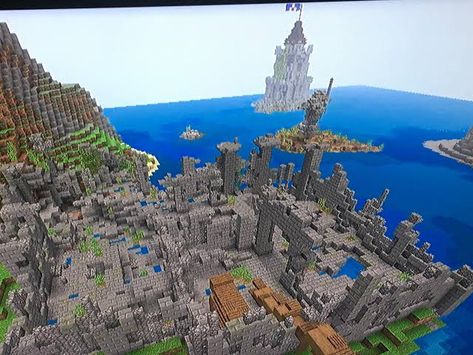 Egyptian Minecraft, Ruins Minecraft, Minecraft Ruins, Ancient Egyptian Cities, Build Minecraft, Cool Things To Build, Blossom House, Minecraft World, Map Minecraft