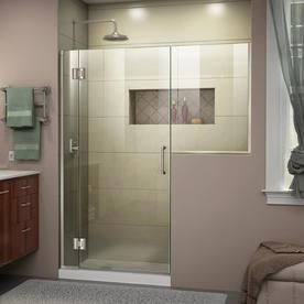 Brushed Nickel Shower Door, Chrome Shower Door, Hinged Shower Door, Black Shower Doors, Frameless Hinged Shower Door, Shower Door Installation, Modern Tub, Frameless Shower Door, Tub Doors