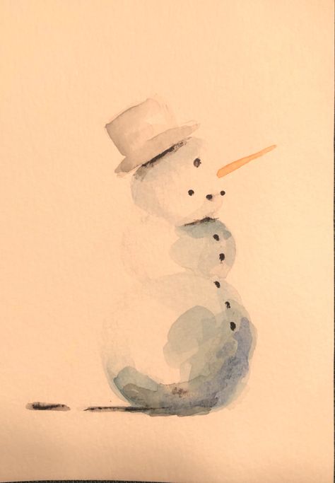 Aquarell Christmas Cards, Christmas Cards Aquarel, Aquarell Christmas, Christmas Aquarell, Winter Drawing Ideas, Winter Karten, Winter Watercolor, Christmas Stencils, Christmas Card Art