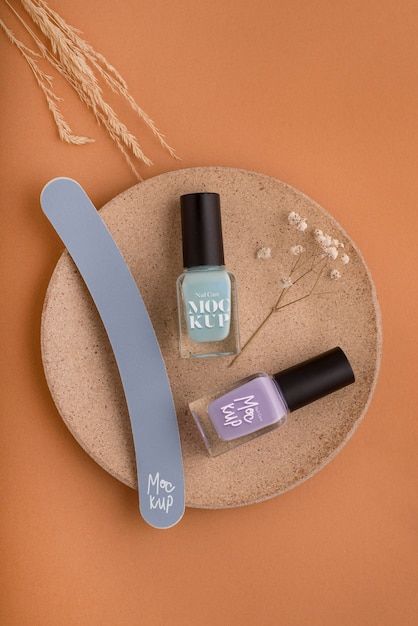 Polish Photography, Manicure Essentials, Nail Polish Bottle, Nail Polish Brands, Nail Polish Bottles, Salon Ideas, Bottle Mockup, Mockup Free Psd, Nail File