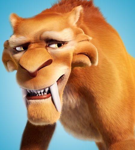 Saber Tooth Tiger Ice Age, Sabre Tooth Tiger Ice Age, Sabertooth Tiger Ice Age, Tiger From Ice Age, Ice Age Tiger, Ice Age 1, Pixar Movies Characters, Saber Tooth Tiger, Ice Age Collision Course