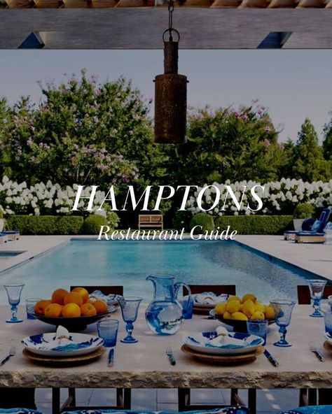 Dinner at the pool side in the Hamptons with glasses and bowls of fruit East Hamptons Aesthetic, Hamptons Restaurant, The Hamptons Aesthetic, Things To Do In The Hamptons, Hampton Restaurant, Hamptons Party, Hamptons Vacation, Hamptons Ny, Hamptons Aesthetic