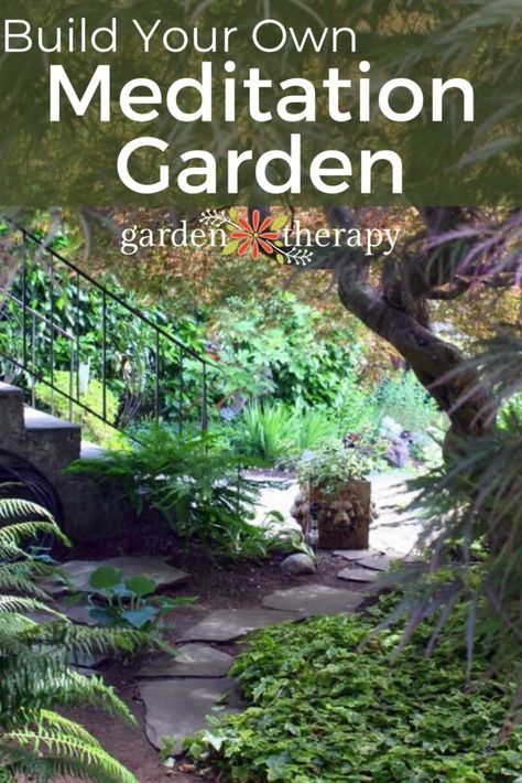 Outdoor Meditation Garden, Outdoor Meditation, Japanese Inspired Garden, Spiritual Garden, Inground Pool Landscaping, Serenity Garden, Sacred Garden, Prayer Garden, Tattoo Plant