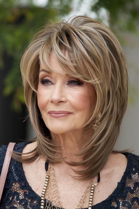 50 Hairstyles for Women Over 70 That Are Seriously Too Cute To Handle 70 Yr Old Hairstyles, Hair Styles Unique, Hairstyles For Medium Length Hair Over 50, Shoulder Length Hair Hairstyles, Hair Styles For 70+ Women, Shoulder Length Hair Styles For Women 50+, Haircuts For Women Over 60 Medium Length, 70 Best Variations Of A Medium Shag Haircut, Bob Hairstyles For 60+