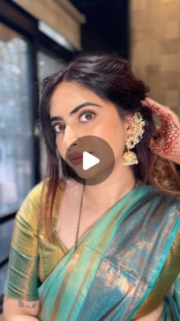 Simple Marathi Look, Marathi Makeup Look, Simple Makeup Looks Indian, Makeup Tutorial Base, Marathi Look, Indian Makeup Tutorial, Winter Makeup Ideas, Go To Makeup, Base Makeup