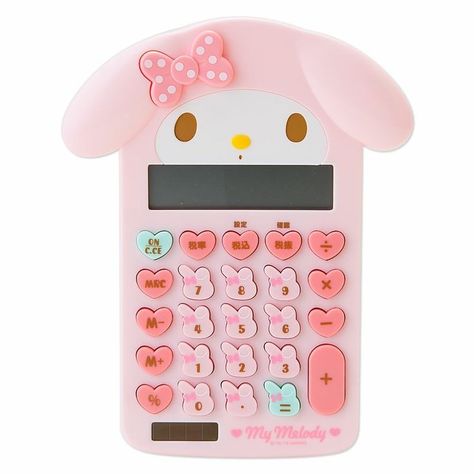 My Melody Calculator, Kawaii Trinkets, Happy Office, Sanrio Stuff, Cute School Stationary, Kawaii Things, Sanrio Japan, Second Account, Stationary School