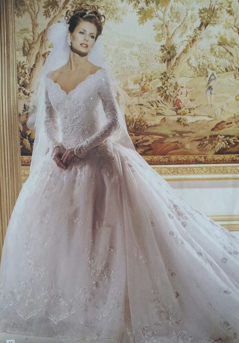 Demetrios 1995 Wedding Dresses 90s, Wedding Dress 80s, 1990s Wedding, Wedding Dresses 80s, 90s Bridal, 90s Wedding Dress, Demetrios Wedding Dress, Dresses 90s, Gowns Vintage