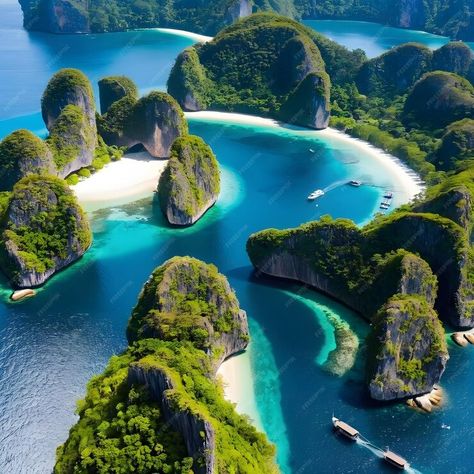 Premium AI Image | The Phang Nga Bay located in southern Thailand is renowned for its breathtaking landscape comprisi Phang Nga Bay Thailand, Phang Nga Bay, Vacation Ideas, Phuket, Drawing Reference, Wonders Of The World, Places Ive Been, Dubai, Most Popular