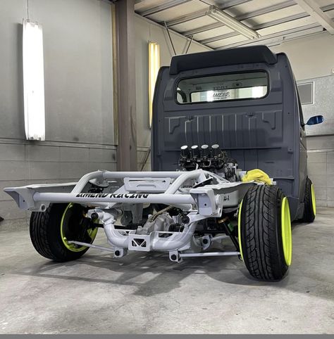 Kei Truck Modified, Kei Truck, Mini Trucks 4x4, Vw Eurovan, Homemade Go Kart, Concept Vehicles Sci Fi, Chassis Fabrication, Suzuki Carry, Kei Car