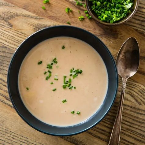 Creamy Chestnut Soup | America's Test Kitchen Recipe Chestnut Soup, Cooks Country Recipes, Donut Toppings, Foolproof Recipes, Cookie Toppings, Winter Cooking, America's Test Kitchen Recipes, Heirloom Recipes, Sherry Vinegar