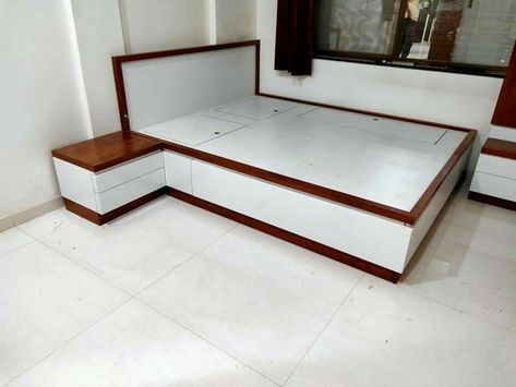 Sunmica Bed Design, Laminate Bed Design, टीवी यूनिट डिजाइन, Bed Designs With Storage, Simple Bed Designs, Bed Back Design, Box Bed Design, Tv Unit Furniture Design, Star Furniture