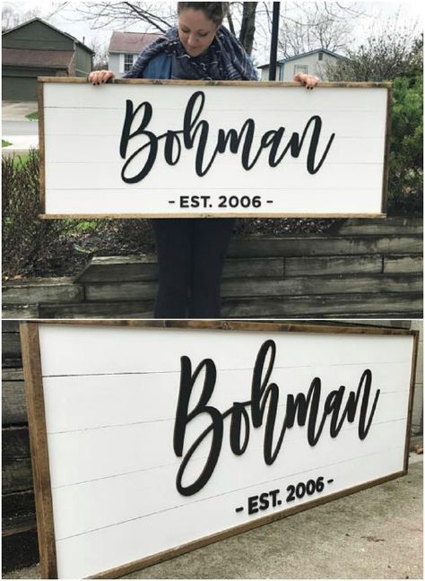 Personalized Shiplap Family House Sign Rustic Shiplap, Farmhouse Look, Decor Signs, Wood Pallet Projects, Home Decor Signs, Country House Decor, Décor Diy, Diy Signs, Boho Home