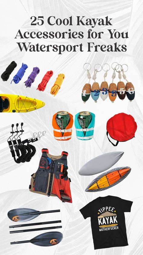 On this list, you’ll see a lot of cool kayak accessories for beginners and experts alike. If you’re looking for cool paddles and other useful accessories, you’re in the right place now. We’ve even compiled a list of cool shirts that you can wear while kayaking later on! #kayakaccessories #kayakaccessoriesdiy #kayakaccessoriesdiyideas #kayakaccessoriesdiyfishing #kayakaccessoriesfordogs Kayak Accessories Ideas, Kayaking Accessories, Kayaking Essentials, Kayak Equipment, Kayak For Beginners, Pedal Kayak, Lake Kayaking, Kayak Gifts, Recreational Kayak