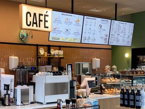 Faborit Transforms Coffee Shop Experience with nsign.tv Digital Menu Boards Coffee Shop Menu Board, Menu Board Design, Digital Menu Boards, Coffee Shop Menu, Menu Inspiration, Smoothie Bar, Digital Menu, Mini Market, Menu Boards