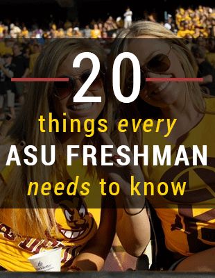 20 Things Every ASU Freshman Needs To Know Asu Dorm, Starting College, Arizona Aesthetic, Byu Idaho, College Preparation, University Dorms, College Tour, College Living, Future School