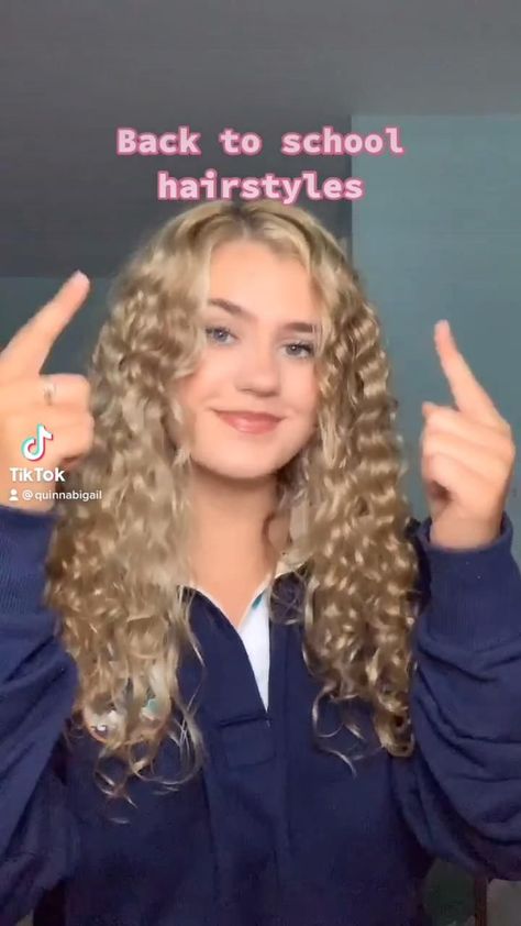 Easy and Quick Summer Hairstyles For Curly Hair Follow for more on insta -swimmergirlquinn tiktok - quinnabigail Curly Hair Hairstyles For School, Quick Summer Hairstyles, Curly Hair Hairstyles, Triangle Hair, Curly Hair Videos, Cute Curly Hairstyles, Hair Kids, Curly Hair Styles Easy, Hairdos For Curly Hair